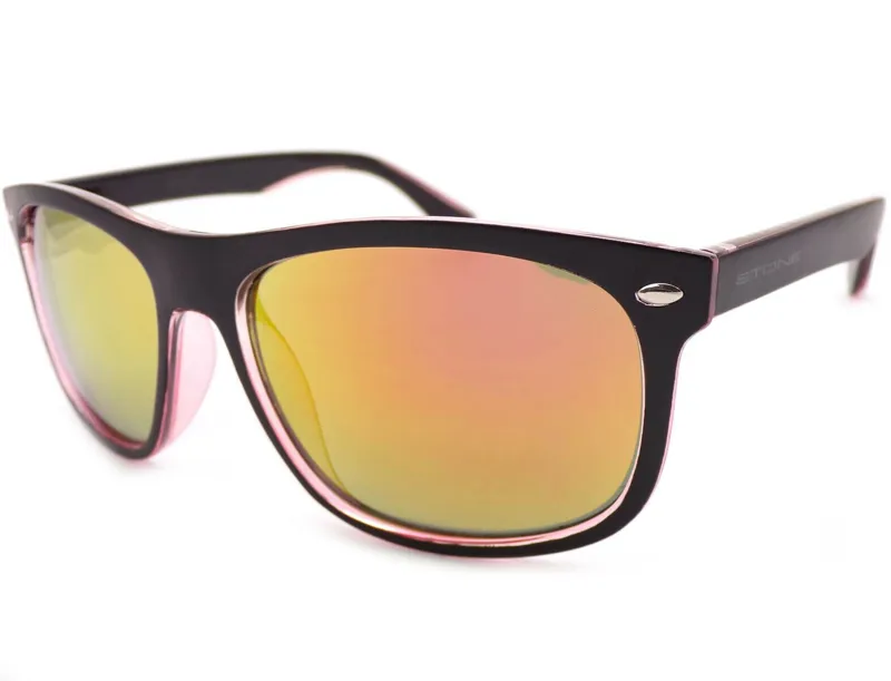Stone ST652 Sunglasses - Matt Black/Crystal Red/Red Mirror