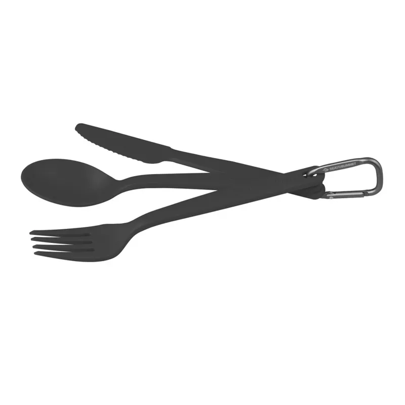 Sea To Summit Camp Cutlery 3 Piece Set - Charcoal