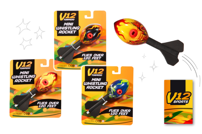 V12 Whistling Rocket Pocket Size - Assorted Colours