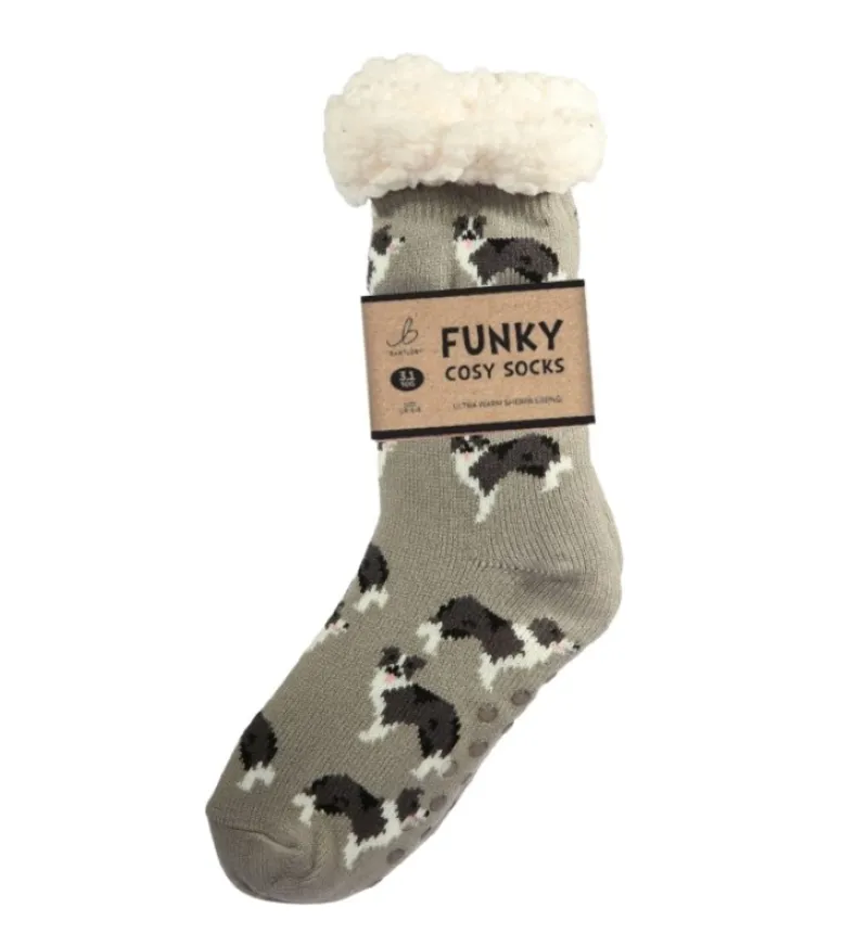 Bartleby Men's Sherpa Fleece Socks - Sheepdog