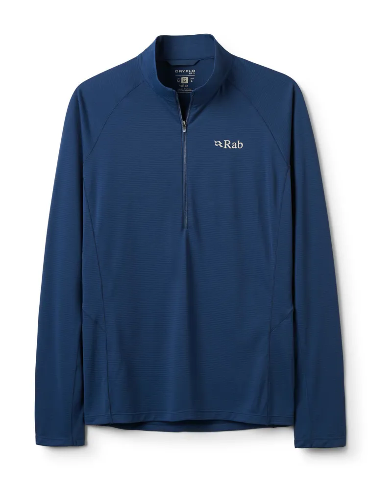 Rab Men's Sonic LS Zip - Tempest Blue