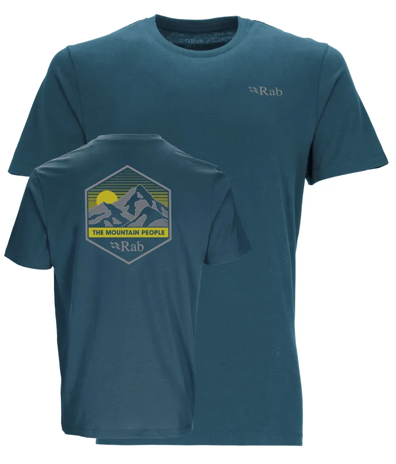 Rab Men's Stance Mountain Peak Tee - Orion Blue