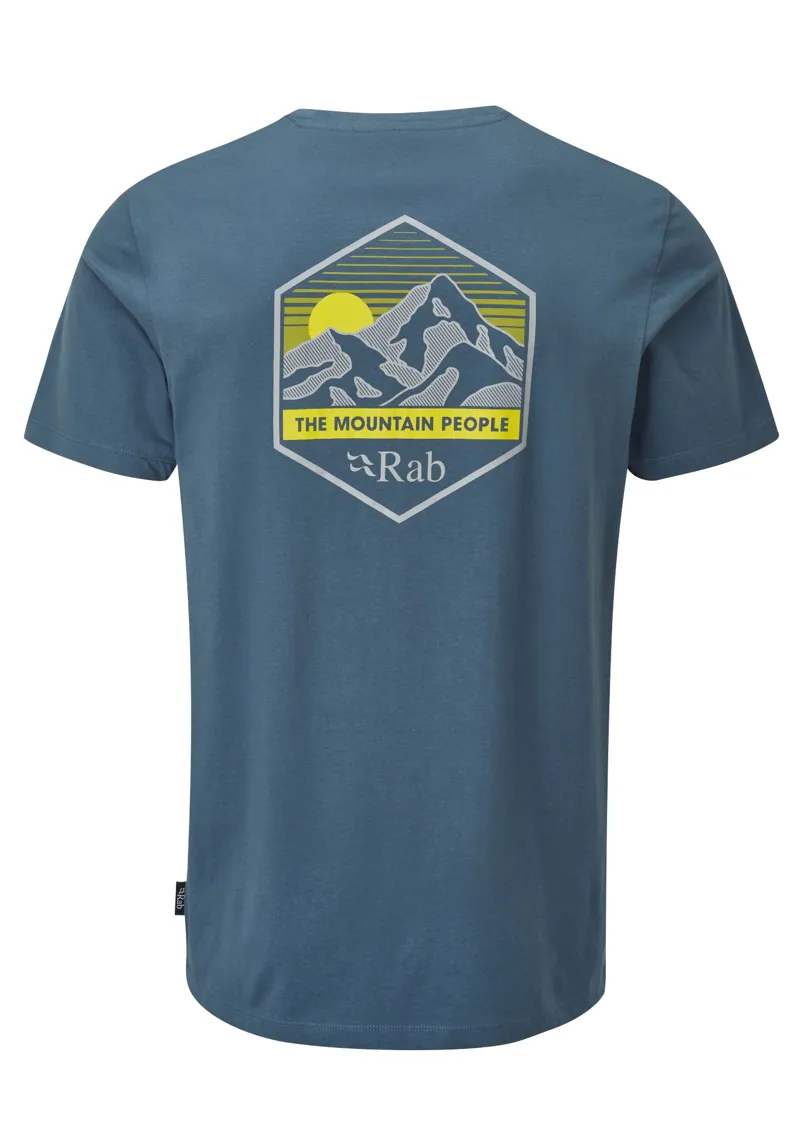 Rab Men's Stance Mountain Peak Tee - Orion Blue-2
