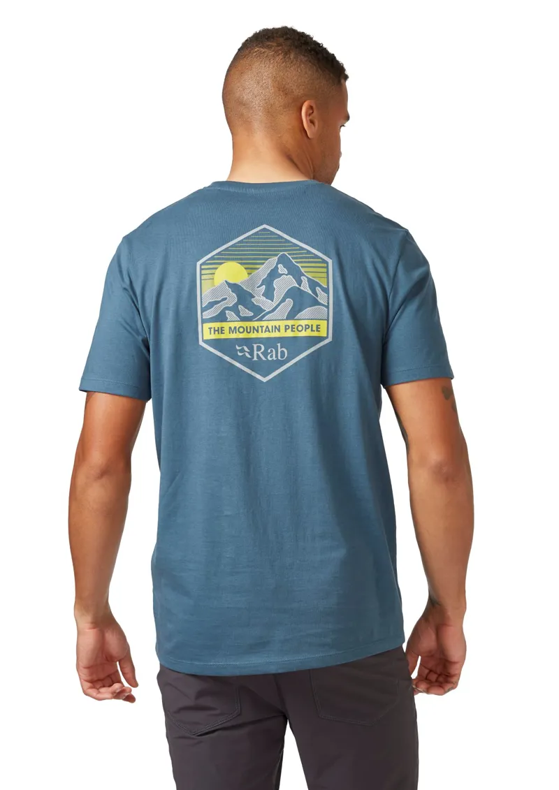 Rab Men's Stance Mountain Peak Tee - Orion Blue-3