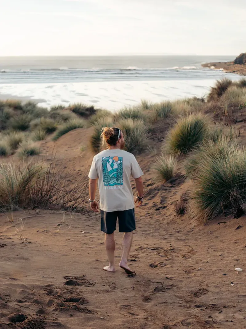 Bleubird Trailhead Tee - Off White-3