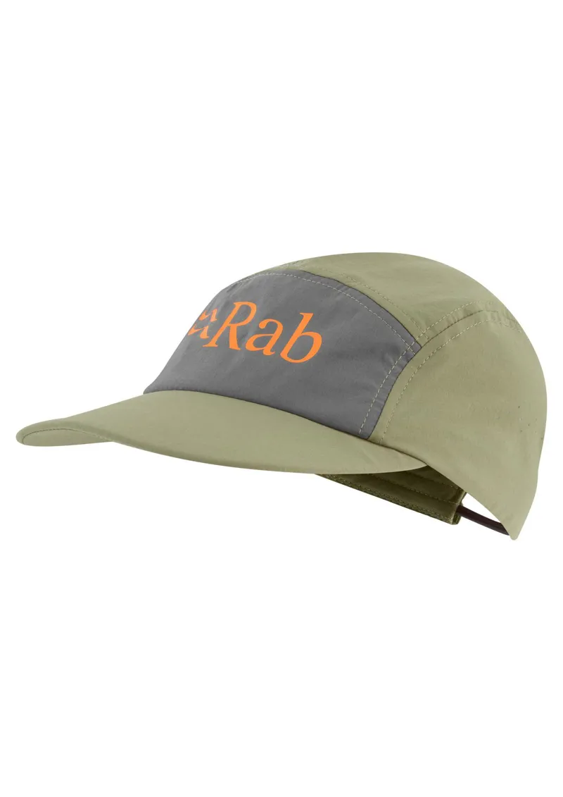 Rab Talus 5 Panel Cap - Light Khaki/Graphene 