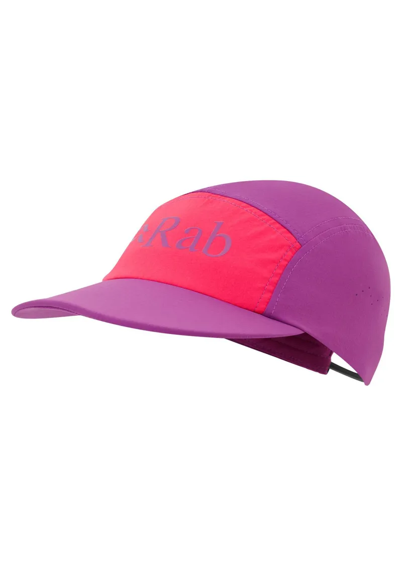 Rab Talus 5 Panel Cap - Plum/Watermelon