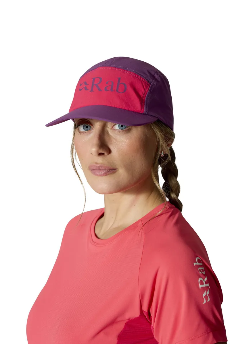 Rab Talus 5 Panel Cap - Plum/Watermelon-1