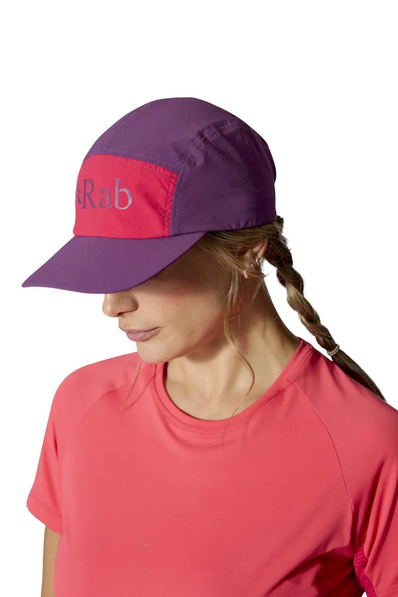 Rab Talus 5 Panel Cap - Plum/Watermelon-2