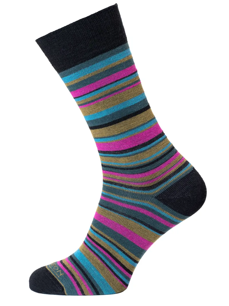 Horizon Women's Premium Travel Sock - Anthracite/Raspberry