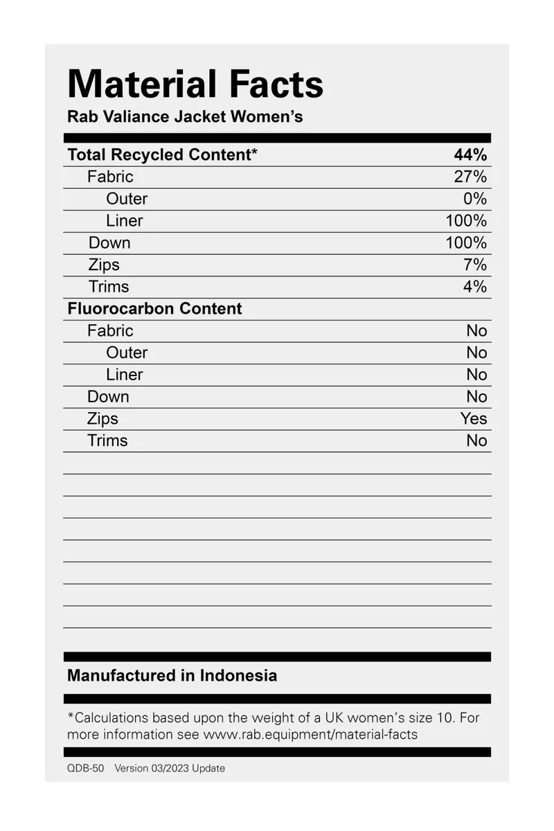 Rab Women's Valiance Waterproof Down Jacket - Orion Blue-5