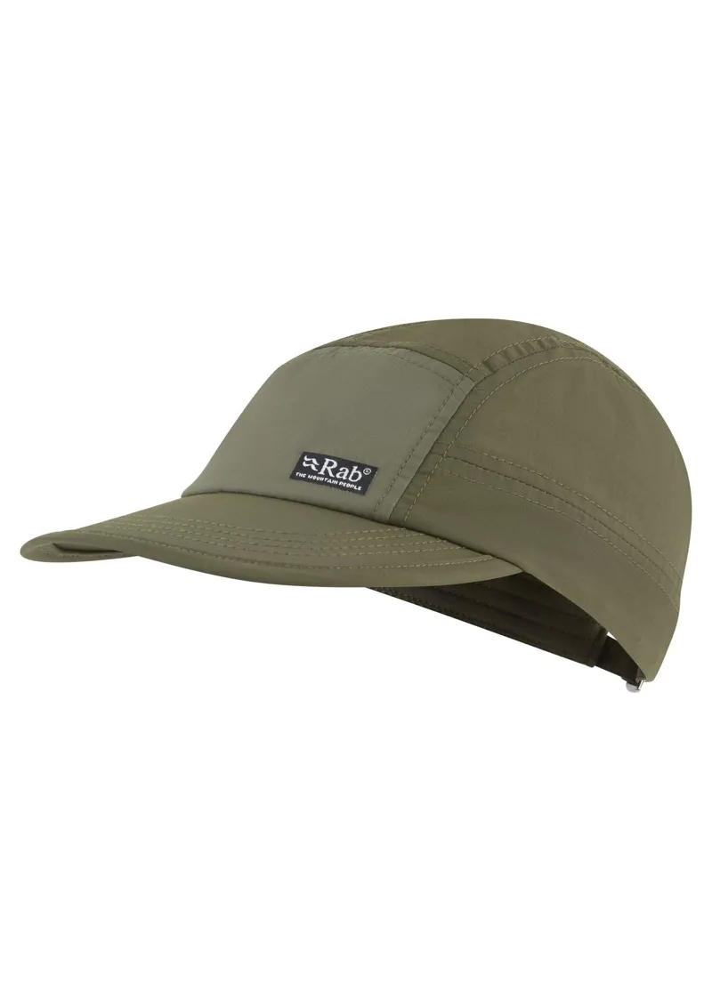 Rab Vista 5 Panel Cap - Army/Light Khaki 