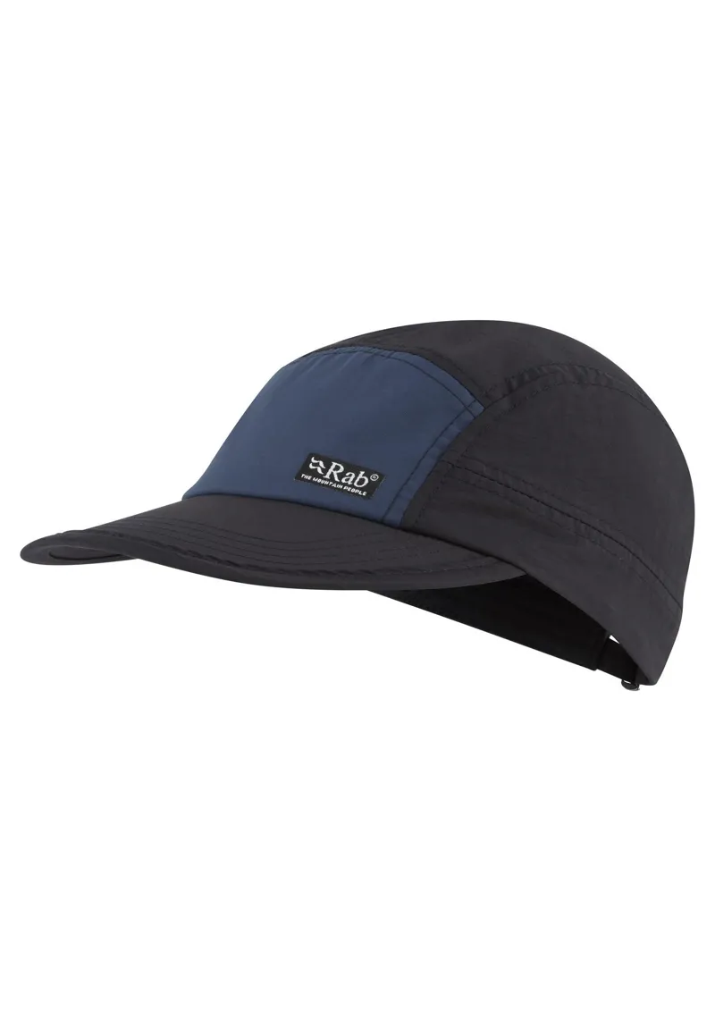 Rab Vista 5 Panel Cap - Ebony/Tempest Blue