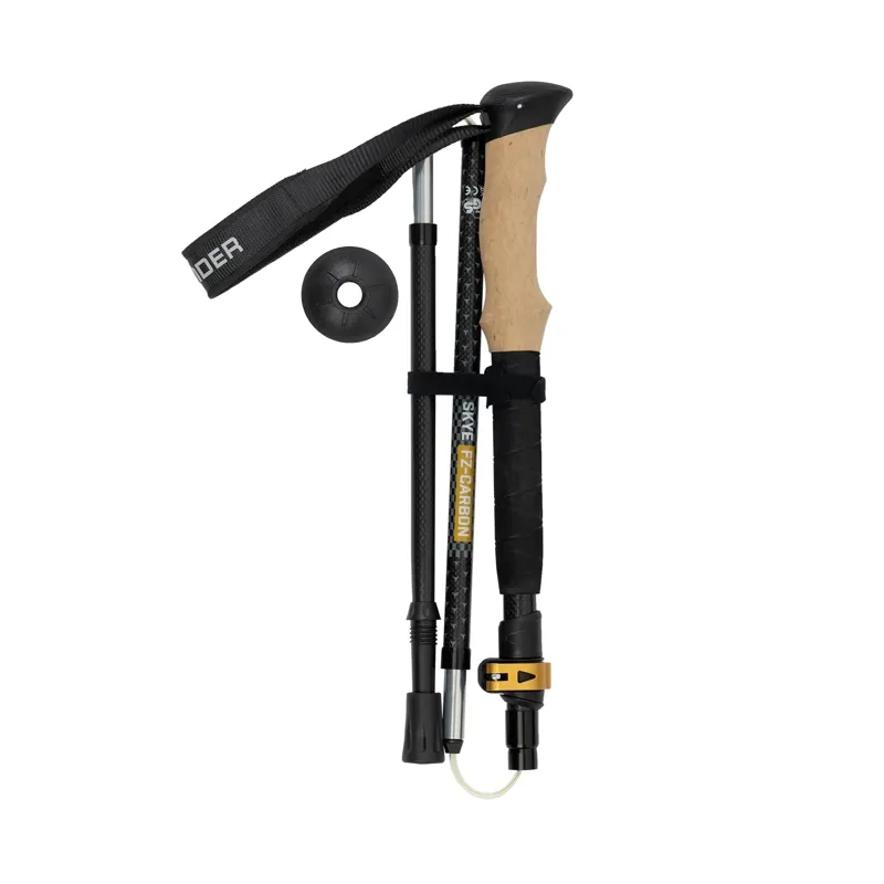 Highlander Skye FZ Five Section Carbon Fibre Fold Lock Pole - Single-1