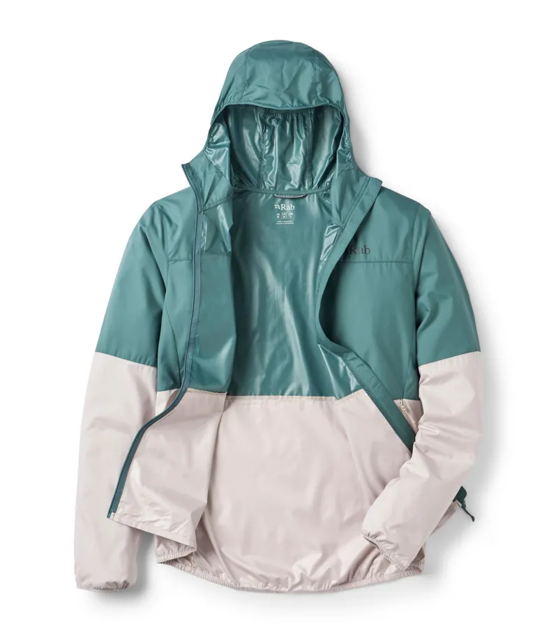 Rab Men's Windgather Hooded Jacket - Sage/Pebble-2