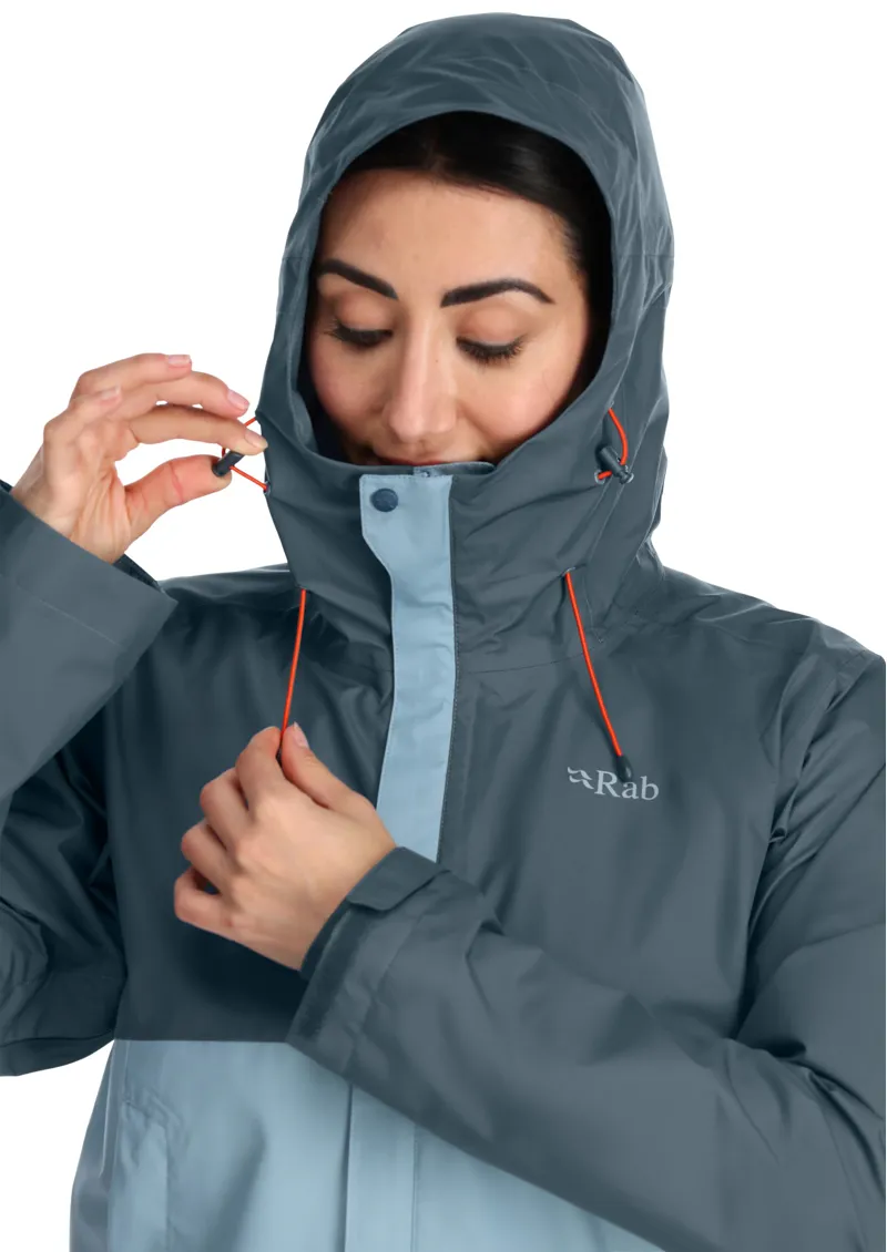 Rab Women s Downpour Eco Waterproof Jacket Orion Blue Citadel