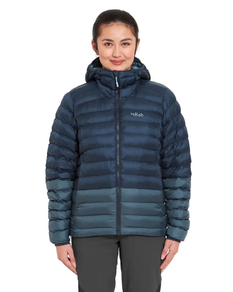 Rab Women's Cirrus Alpine Insulated Hooded Jacket - Tempest Blue/Orion Blue-2