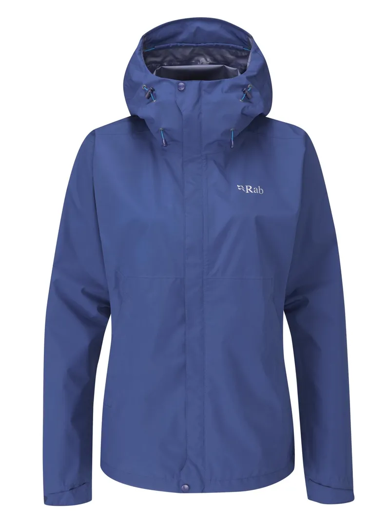 Rab Women's Downpour Eco Waterproof Jacket - Nightfall Blue