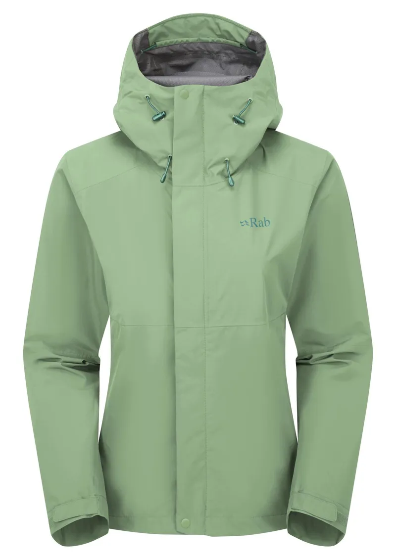 Rab Women's Downpour Waterproof Jacket - Fig Green