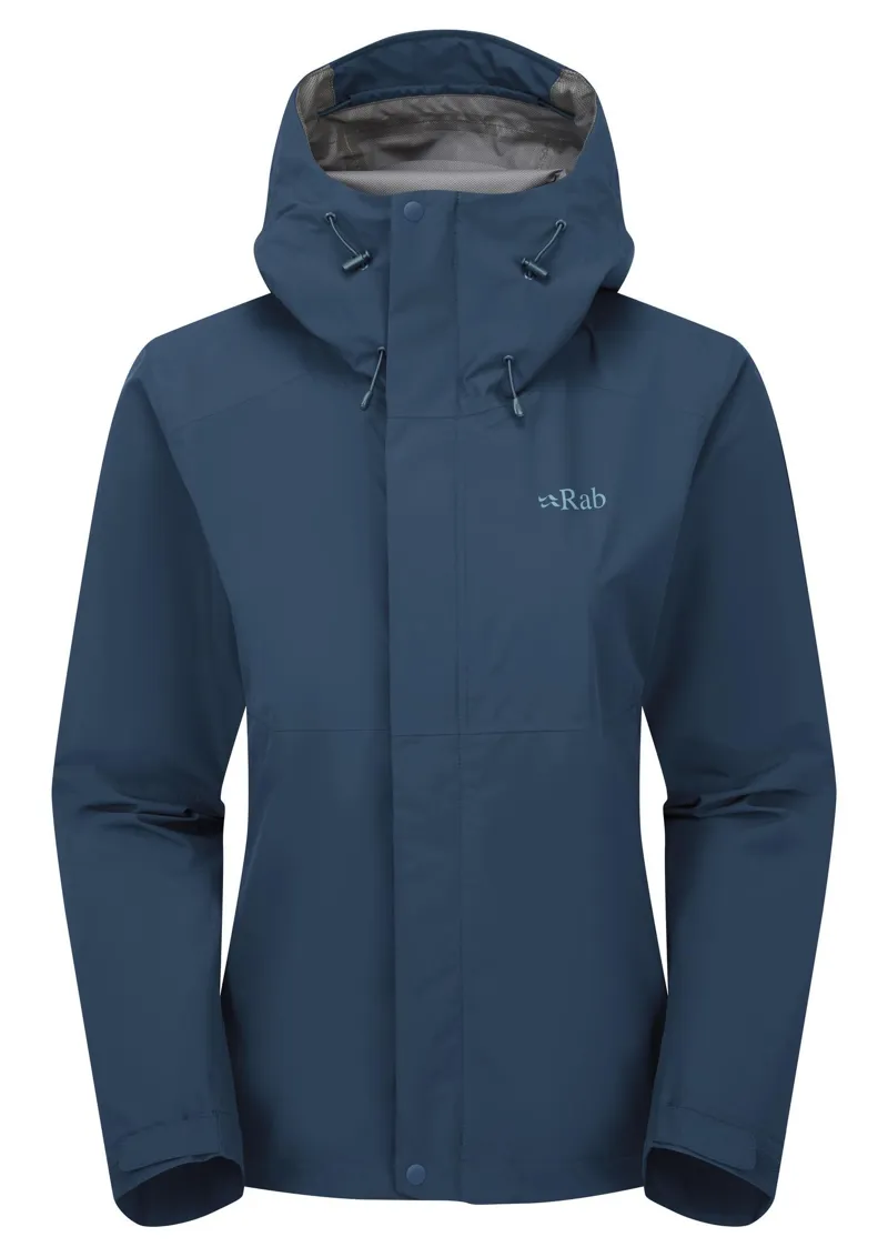 Rab Women's Downpour Waterproof Jacket - Tempest Blue
