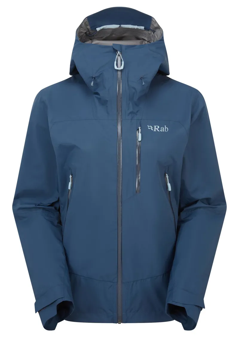 Rab Women's Downpour Mountain Waterproof Jacket - Tempest Blue