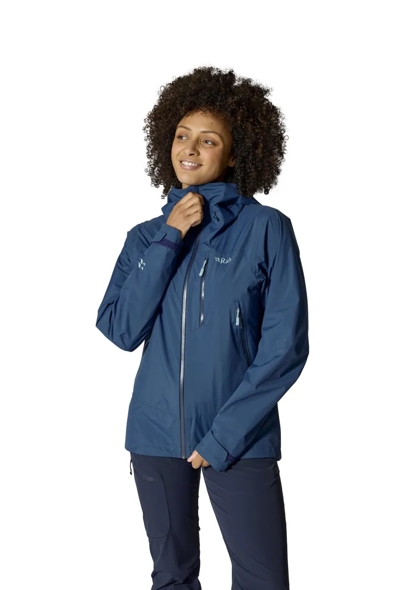 Rab Women's Downpour Mountain Waterproof Jacket - Tempest Blue-2
