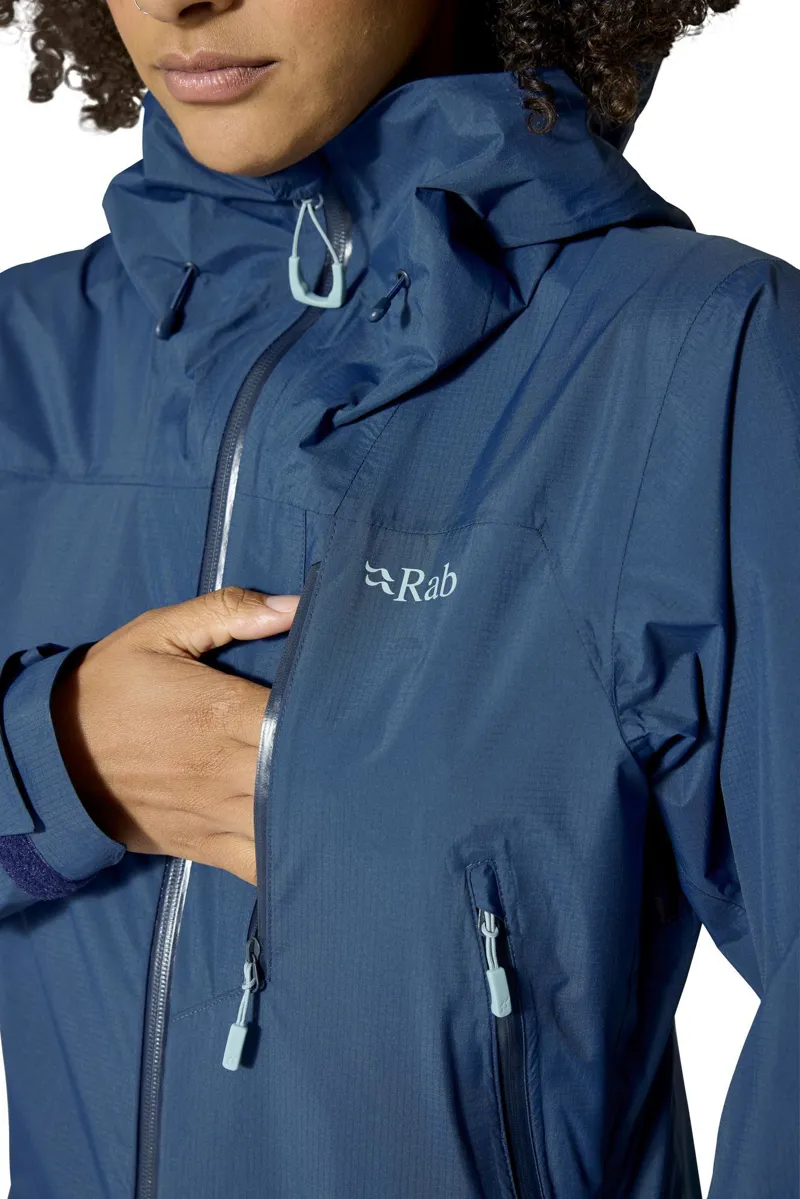Rab Women's Downpour Mountain Waterproof Jacket - Tempest Blue-3