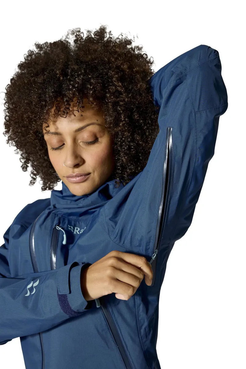 Rab Women's Downpour Mountain Waterproof Jacket - Tempest Blue-5