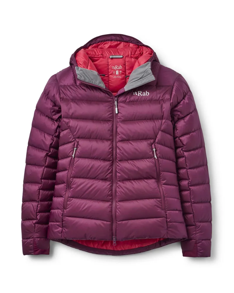 Rab Women's Electron Pro Hooded Down Jacket - Mulberry