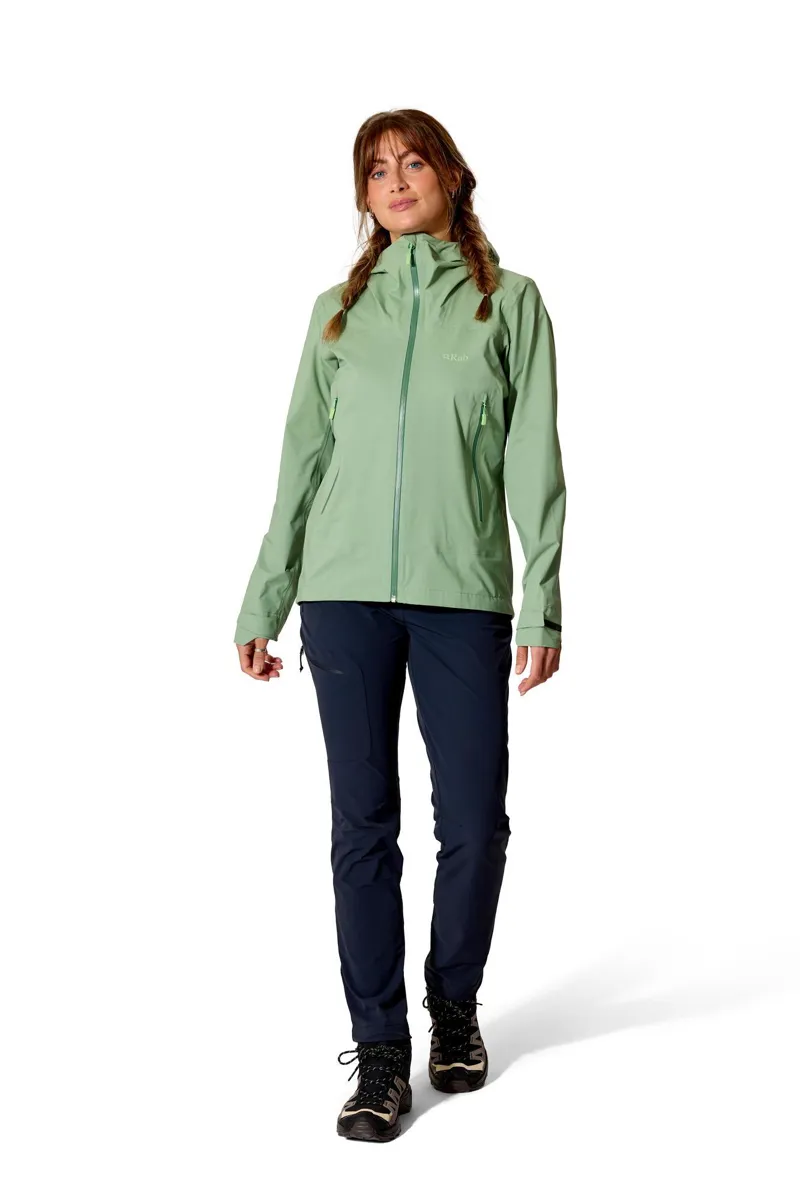 Rab Women's Firewall Light Waterproof Jacket - Dark Fig Green-3