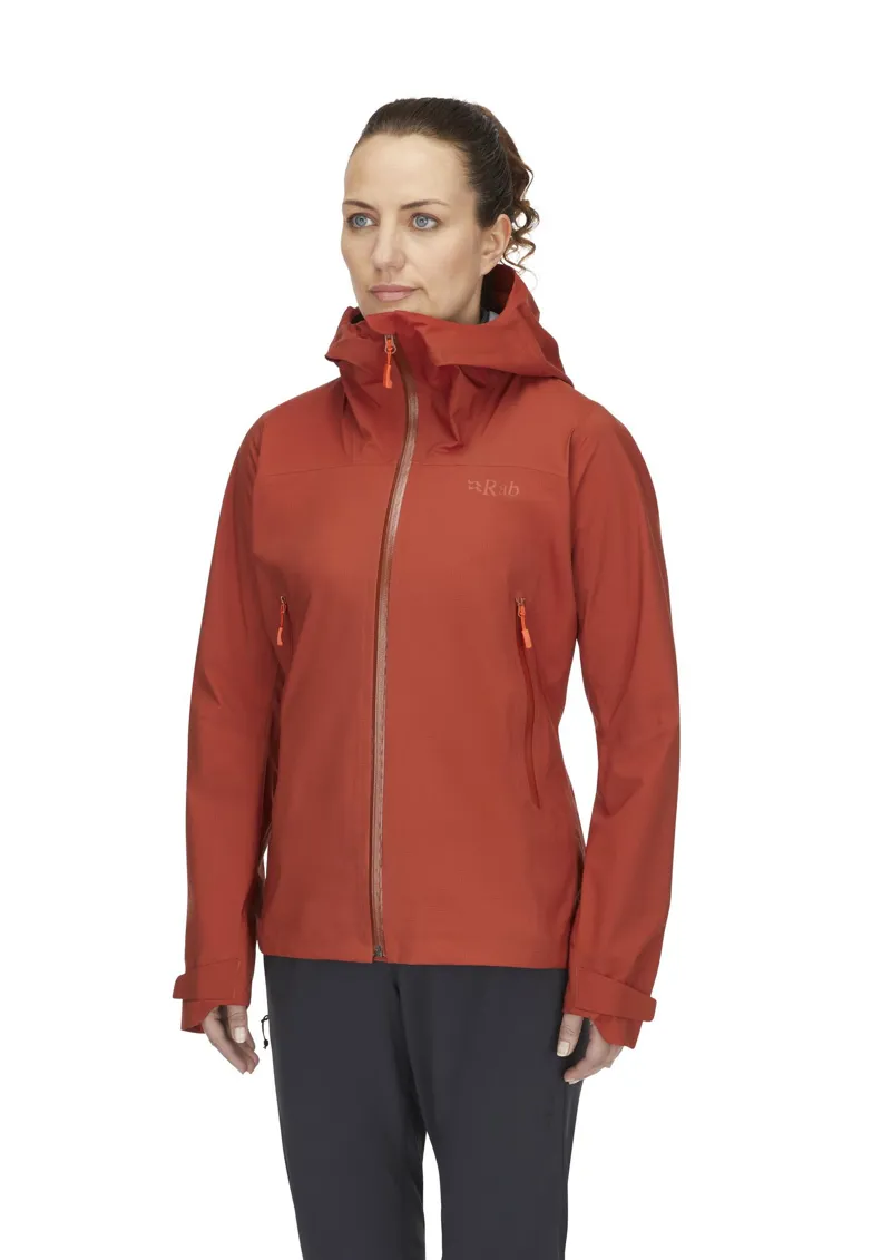 Rab Women's Firewall Light Waterproof Jacket - Tuscan Red-2