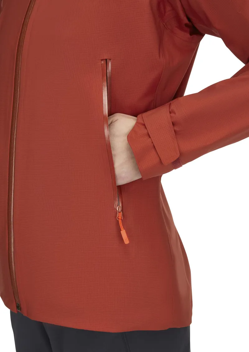 Rab Women's Firewall Light Waterproof Jacket - Tuscan Red-5