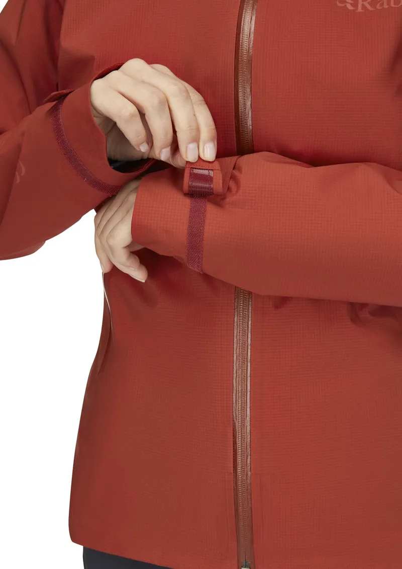 Rab Women's Firewall Light Waterproof Jacket - Tuscan Red-6