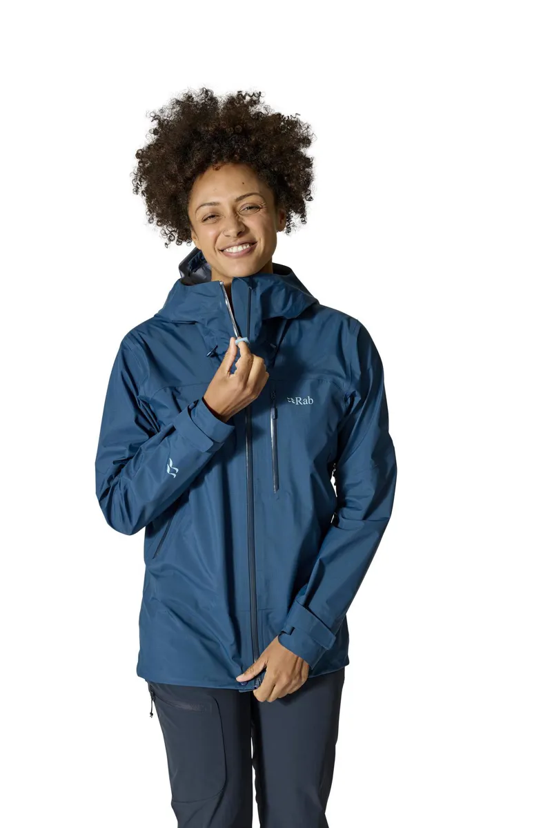 Rab Women's Firewall Mountain Waterproof Jacket - Tempest Blue-2