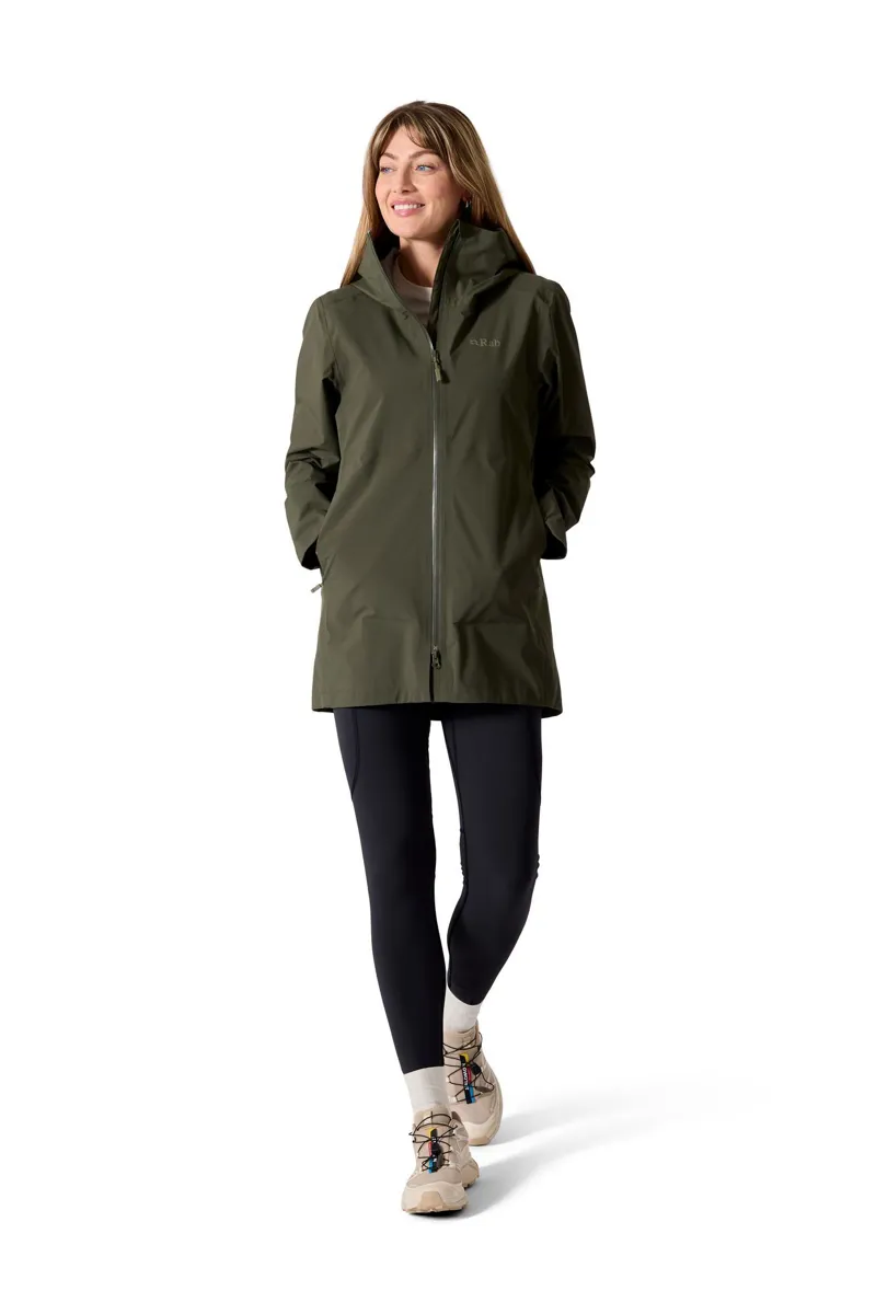 Rab Women's Firewall Waterproof Parka - Army-3