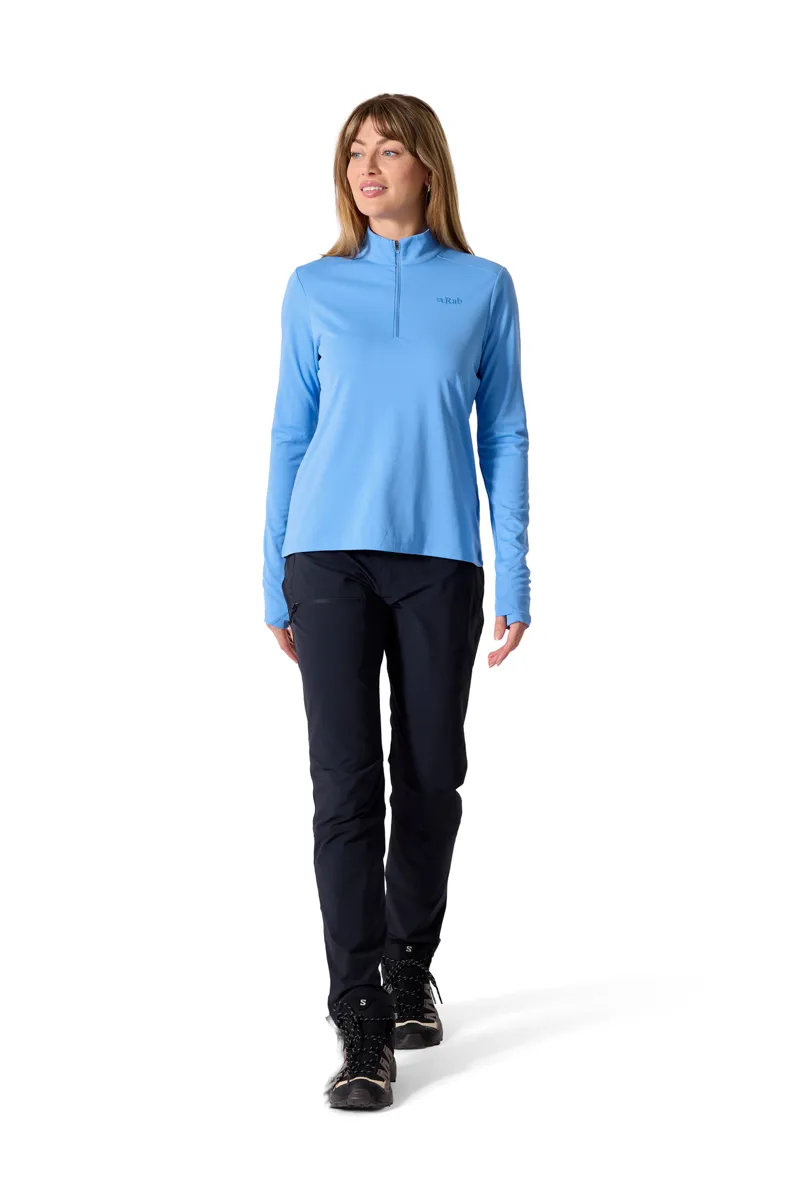 Rab Women's Force LS Zip - Bluebird-3