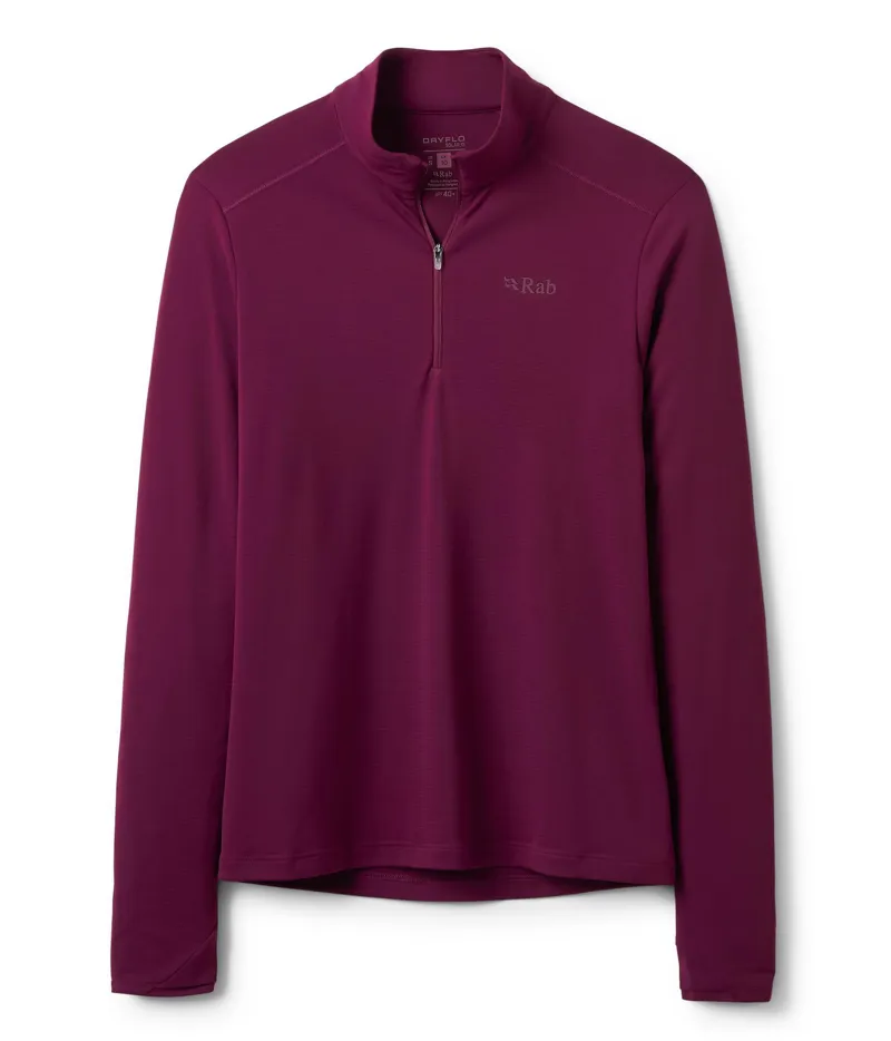 Rab Women's Force LS Zip - Mulberry