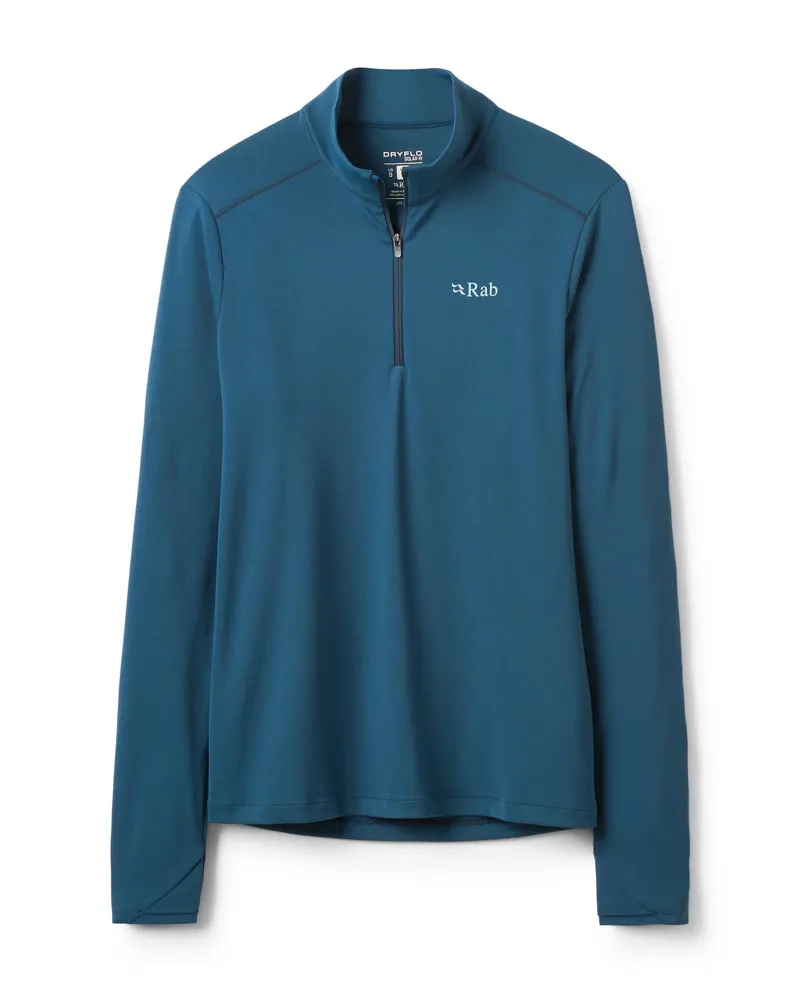 Rab Women's Force LS Zip - Tempest Blue