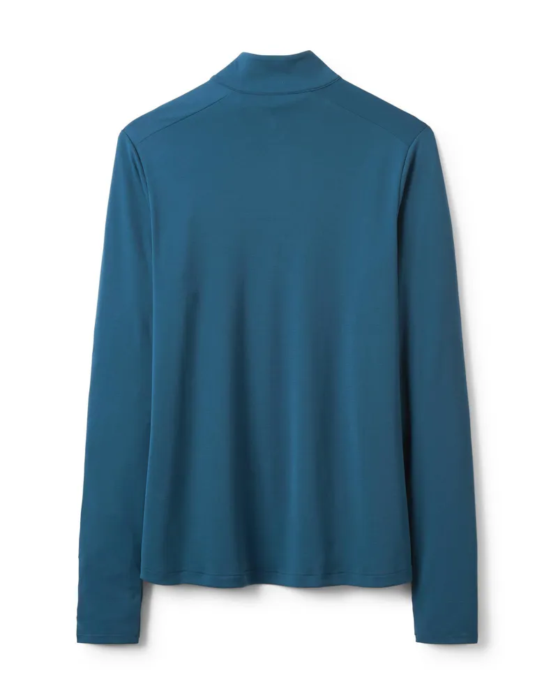 Rab Women's Force LS Zip - Tempest Blue-1