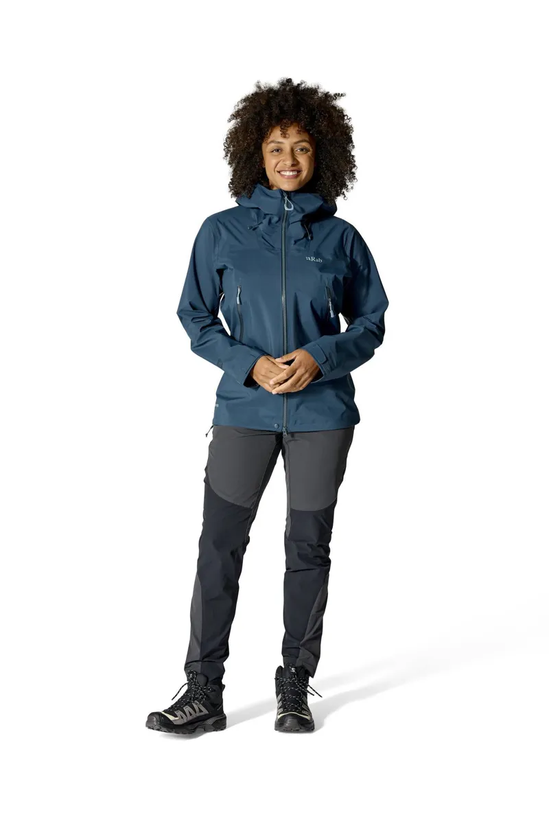 Rab Women's Kangri Gore-Tex Waterproof Jacket - Tempest Blue-2