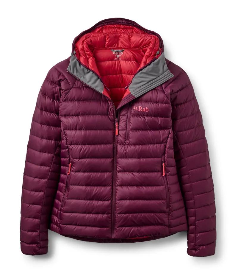 Rab Women's Microlight Alpine Down Jacket - Mulberry