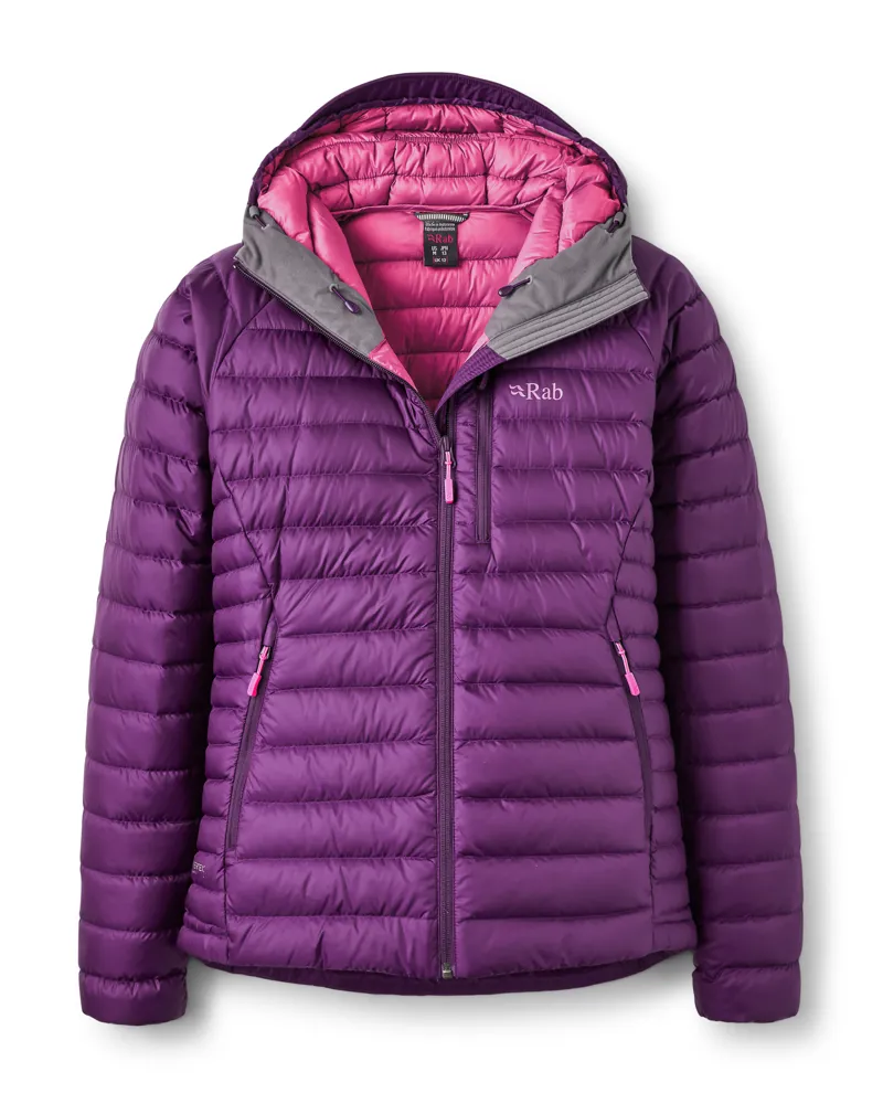 Rab Women's Microlight Alpine Down Jacket - Mulberry