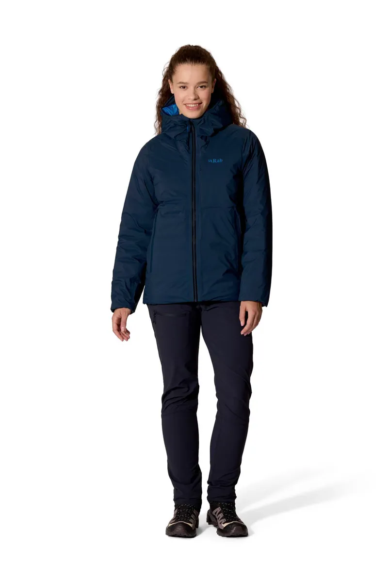 Rab Women's Microlight Shield Waterproof Down Jacket - Galaxy Blue-3