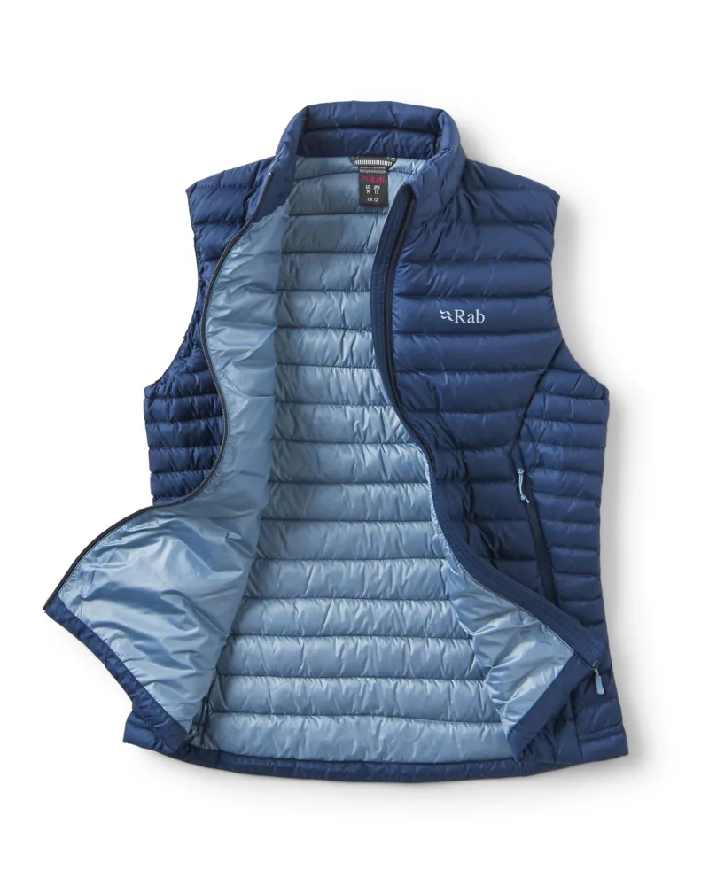 Rab Women's Microlight Down Vest - Tempest Blue-1