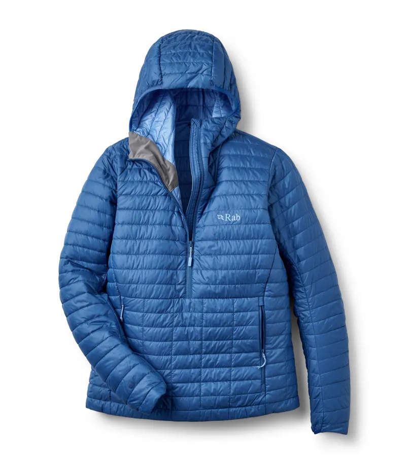 Rab Women's Microlighter Pullover Down Jacket - Dark Bluebird-2