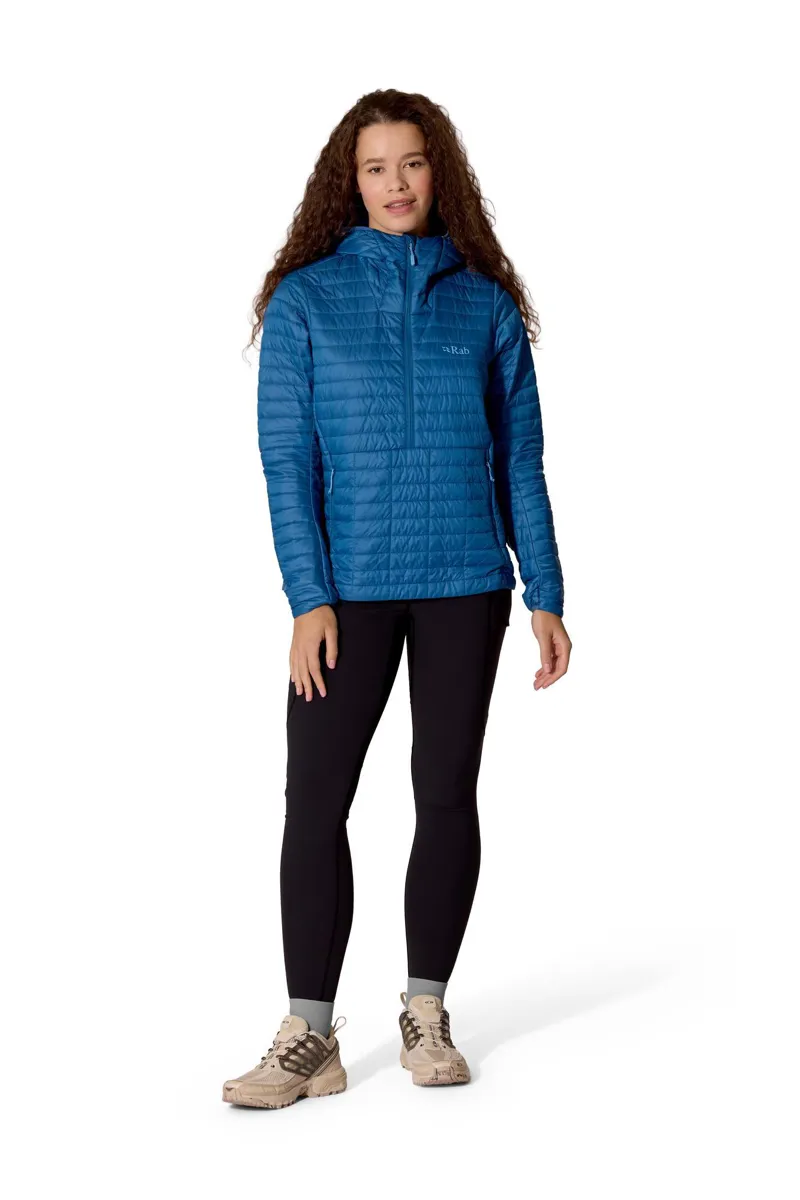 Rab Women's Microlighter Pullover Down Jacket - Dark Bluebird-4