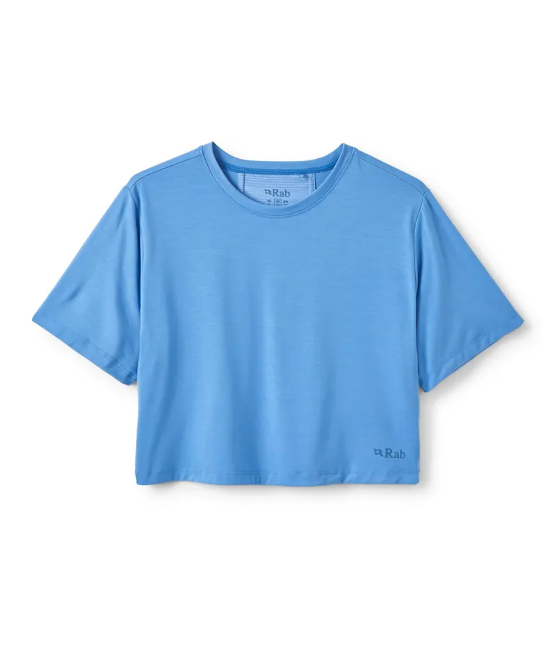Rab Women's Rivelin Crop Tee - Bluebird