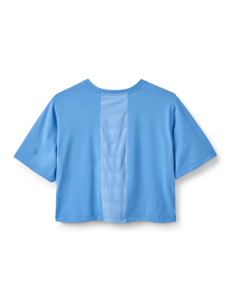 Rab Women's Rivelin Crop Tee - Bluebird-1