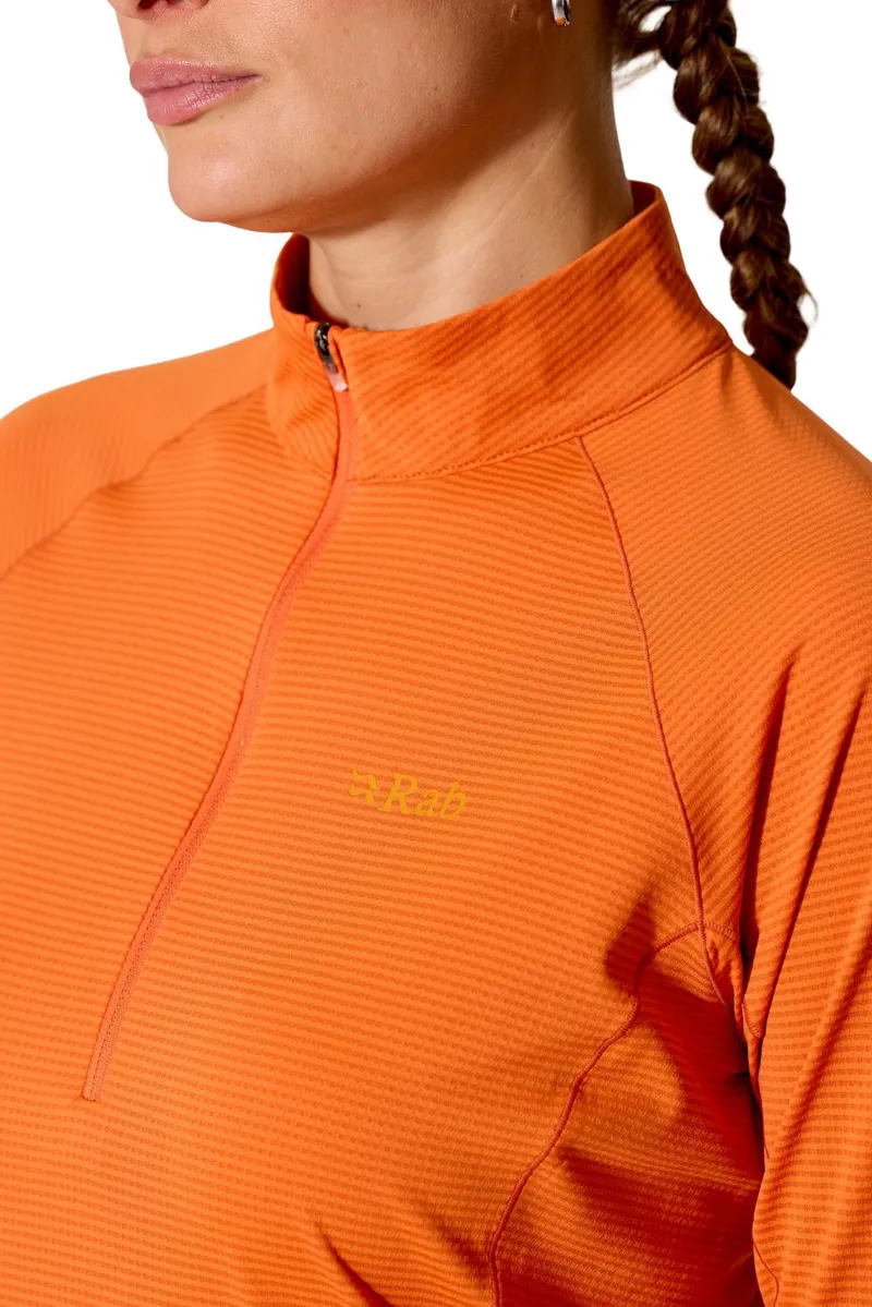 Rab Women's Sonic LS Zip - Dark Melba-6