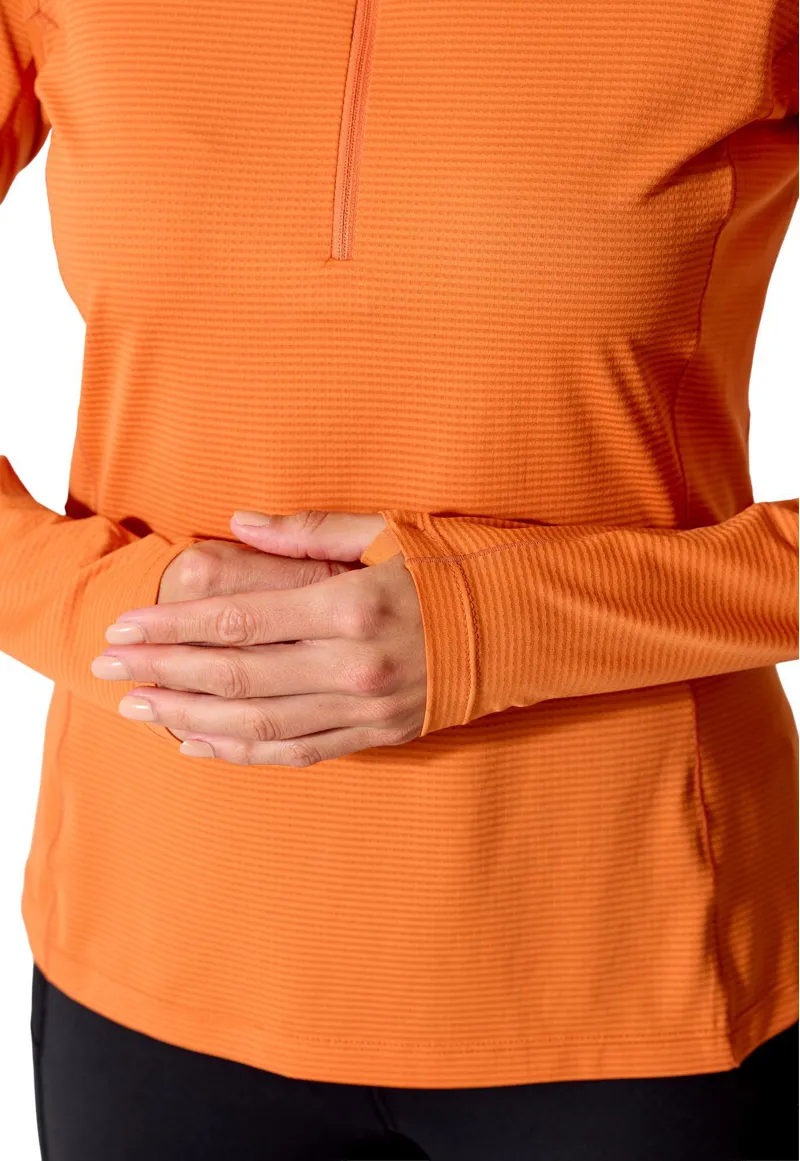 Rab Women's Sonic LS Zip - Dark Melba-7